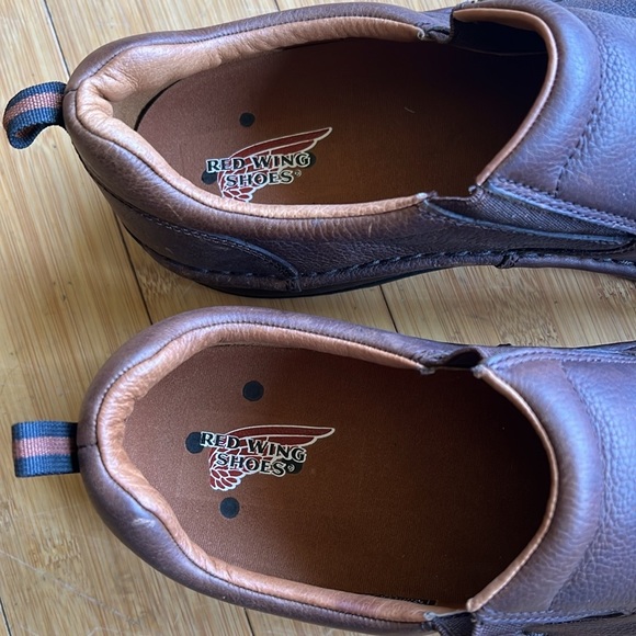 Red Wing Brown Leather Slip-On Shoes Mens Size 15 Comfort Work SafetyToe Casual - Picture 8 of 13
